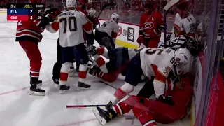 Carolina Hurricanes Vs Florida Panthers Scrum With 5 Seconds Left