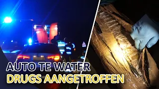 Politie | Drugs aangetroffen | Auto te water | Controle A32 | Eenheid Noord Nederland