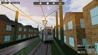 Tram und Bus Simulator Roblox  Line 5    mit einem Weichen Bug am Ende