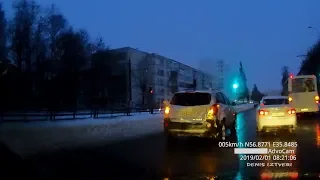 ДТП. Тверь, Паши Савельевой улица (01.02.2019 (08:21))