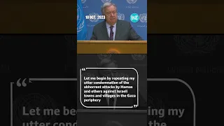 'Deeply Distressed By Israeli Siege Of Gaza': UN Chief Antonio Guterres