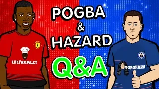 ❓POGBA & HAZARD ... Q&A❓ (Parody Chelsea vs Man Utd)