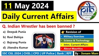 Daily Current Affairs 2024 | 11 May 2024 Current Affairs | Today Current Affairs 2024