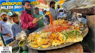 Delhi Street Food | JANAKPURI spl SHAHI PANEER wale Chole Kulche, Patiala Maharani Chana Chaat