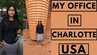 My Office in Charlotte Uptown Vlog# I NRI I USA office vlog 💃