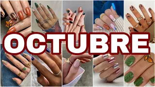 Uñas Octubre Diseños en Tendencias✨😍 Moda en Uñas Otoño 2023🍂✨#nailart #uñas #trending #nails #moda