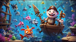 Baby Shark and Pirates | 3D Animation | More Nursery Rhymes & Kids Songs