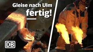 Gleise nach Ulm sind fertig - Letzte Arbeiten auf der Neubaustrecke