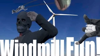 GTA 5 Windmill Fun! (Funny, Random, Moments with SPID3R TY)