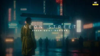 Neon Street I Soothing Rain and Music Ambiant  I Relaxing Ambient Music for Sleep