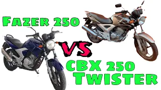 Comparativo Fazer 250 x CBX 250 Twister