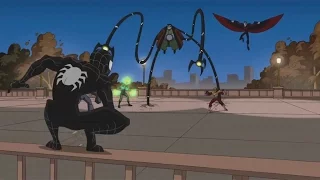 Spectacular Spider-Man (2008) Sleeping Black Suit Controlled Spider-Man vs Sinister Six part 1