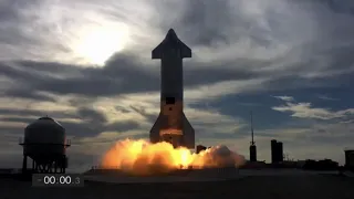 Starship | SN10 | High-Altitude flight, landing and explosion/ Полёт, посадка и взрыв SN 10