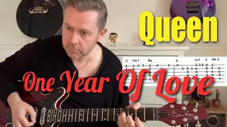 Queen One Year Of Love Fingerstyle Guitar Tab) Dedicated to my wife on our 17th Wedding Anniversary