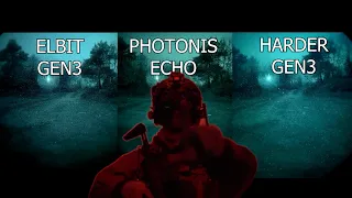 ECHO vs Harder Gen3 vs US Elbit Gen3 - Night Vision Comparison