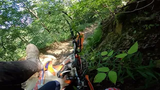 9-5-2020 Hatfield McCoy Trail and Single Track Riding on a 2012 KTM 250XCW