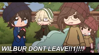 WILBUR DONT LEAVE!!! || tntduo (ft phil and tallulah lol) || qsmp gacha meme skit