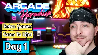 Building a Arcade From Nothing! - Day 1 - Arcade Paradise