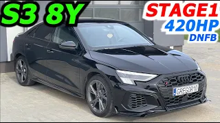 Audi S3 8Y 420KM 2.0TFSI STAGE 1 GREGOR10 ChipTuning Dyno Live Acceleration Haldex 6gen