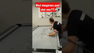 Most Dangerous Pool Shot Ever?! #shorts #8ballpool