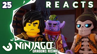 NINJAGOCAST REACTS! Dragons Rising | Episode 25 "The Spell at the Waterfall" Reaction