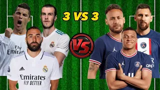 Bale, Benzema, Ronaldo (BBC) VS Messi, Neymar, Mbappe (MNM)🔥 ULTIMATE VS🔥💪