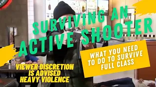 Surviving an Active Shooter FULL CLASS: warning this as violent content viewer discretion advised