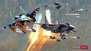 Massive Fire!! Russian Air Force • MiG-31• Su-30•Su-35•TU-95• Destroy Targets