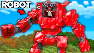 J'ai ajouté des ROBOTS CHEATÉ pour Terminer Minecraft !!