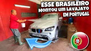 BRASILEIRO ABRIU UM LAVAJATO EM PORTUGAL E ESTÁ FAZENDO MUITO SUCESSO - (Conrado Vlogs)