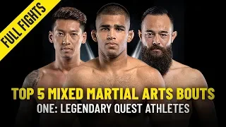 Top 5 Mixed Martial Arts Bouts From ONE: LEGENDARY QUEST Athletes | ONE Full Fights