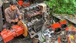 These Guys Are Know Their Stuff Rebuilding Excavator Main Hydraulic Pump With Minimal Equipment