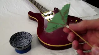 Patching a Poly Guitar Finish with Super Glue