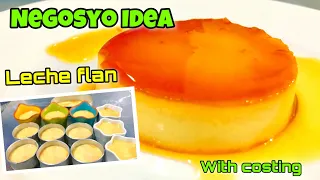 QUICK & EASY LECHE FLAN USING WHOLE EGG | PANG-NEGOSYO IDEAS | NEGOSYO RECIPE W/ COSTING