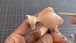 Sculpting simple clay Gold fish