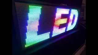 Outdoor Full Color Display 96x32 cm, 8500 cd/m² tageslichttauglich, Wlan, 9216 LED,Epistar LEDs