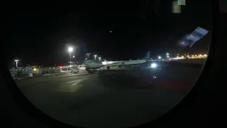 Landing at JFK Airport at night (Timelapse)