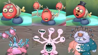 Ethereal Workshop - All Reverse Monsters vs RawZebra Monsters | My singing monsters | Theremind MSM