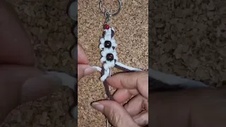 How to make easy floral keychain?#shorts #shortvideo #short #macrame