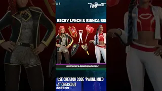 Check Out Bianca Belair & Becky Lynch in Fortnite. #wwe #fortnite #youtubeshorts