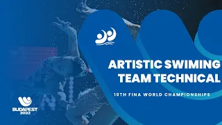 Artistic Swimming | Team Technical | Highlights | 19th FINA World Championships | Budapest