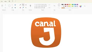 How to draw the Canal J logo using MS Paint | How to draw on your computer