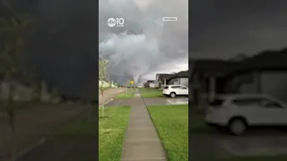 Caught on camera | Severe weather hit Nebraska causing a tornado to touch down near Lincoln