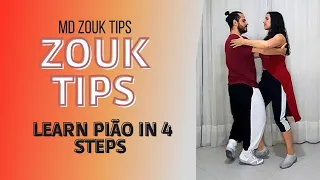 Learn pião in 4 steps - MD ZOUK TIPS