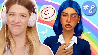 trying to fix my grades in the sims 4 | Not So Berry Blue #8