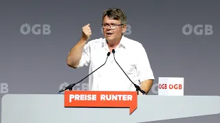 "Preise runter!"-Konferenz: Wolfgang Katzian, ÖGB-Präsident