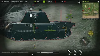 Tank company E-100 gameplay 9500 damage game Ultra graphics