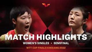 Highlights | Wang Manyu vs Chen Meng | WS SF | WTT Cup Finals XinXiang 2022