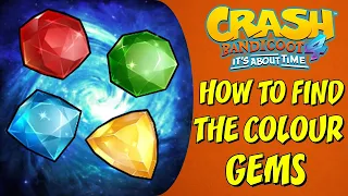 Crash Bandicoot 4: Its About Time - How To Find All 4 Coloured Gems (Tutorial)