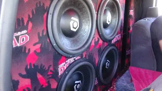 THIS FLATWALL IS DISTURBING | 4 SOUNDQUBED HDC4 15S | PAIR OF SUNDOWN AUDIO 6KS | BAYOU SHOWDOWN